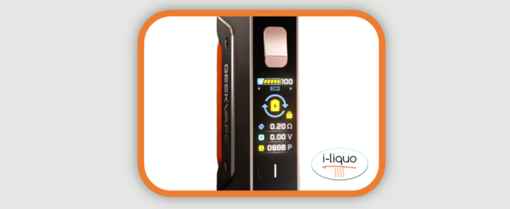 kit aegis solo 3 100 watts geek vape ecran